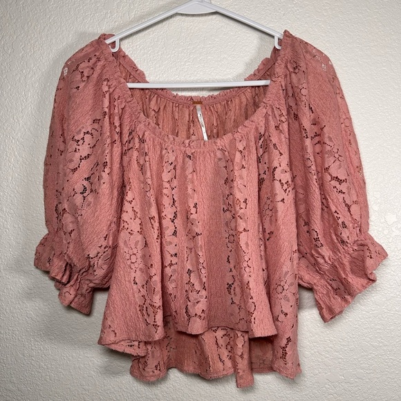 Free People Women's Stacey Convertible Lace Crop Top Small - Picture 3 of 7